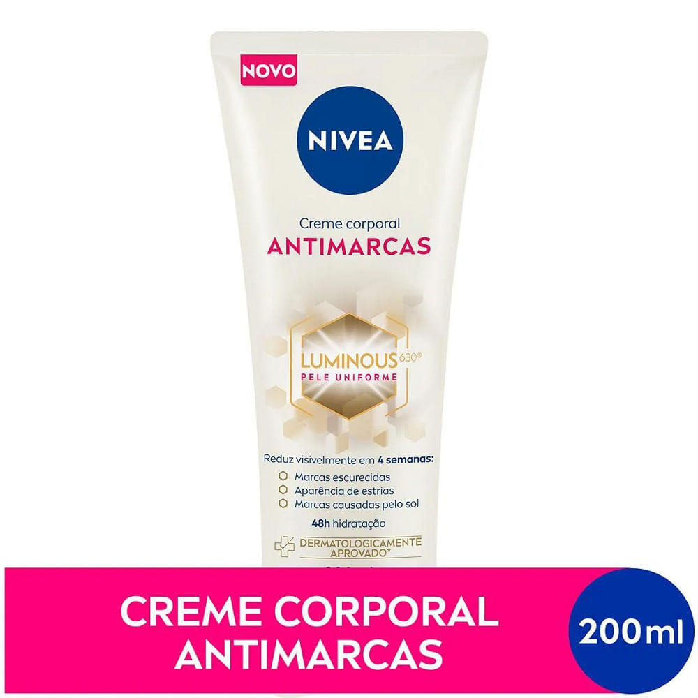Miniatura Creme Corporal Antimarcas Nivea Luminous 630 200ml Creme Corporal Nivea Luminus 630 200ML Anti Marcas