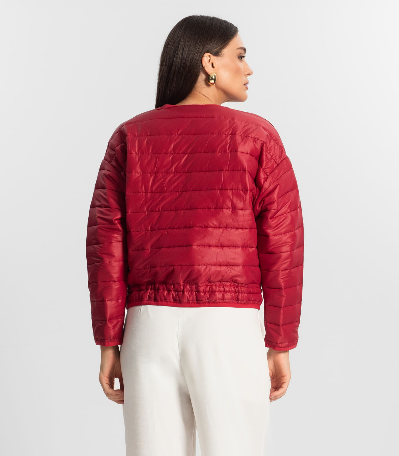 Miniatura Jaqueta Feminina Microfibra Endless Vermelho G