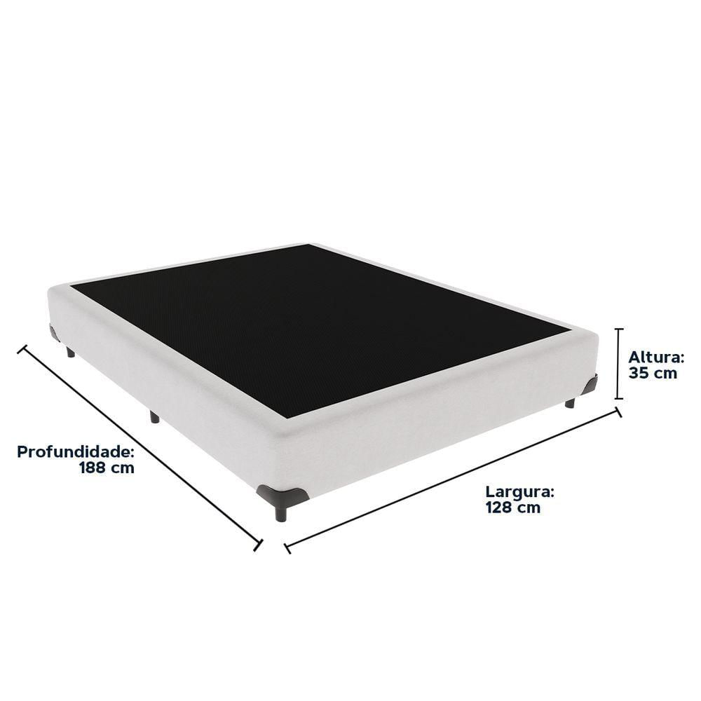 Miniatura Cama Box Viúvo 128x188 Branco