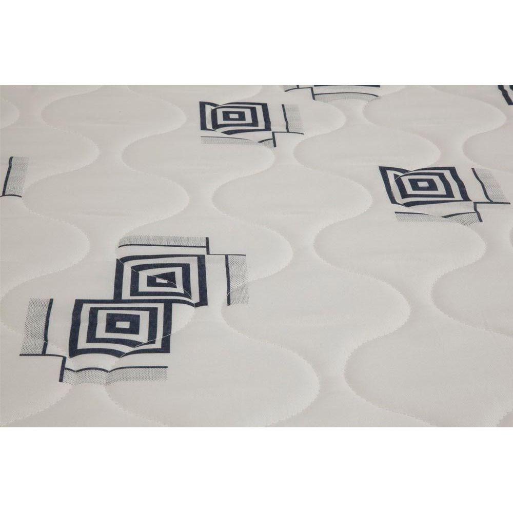 Miniatura Cama Box Baú Queen: Colchão Espuma Ortobom D33 Light Saúde + Base Crc Suede Gray(158X198)