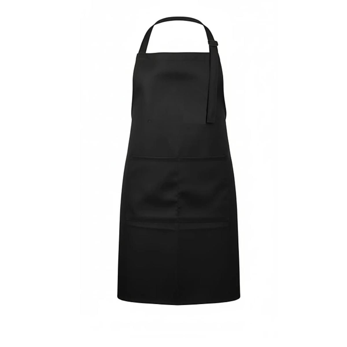 Miniatura Avental Oxford Cozinheira Padaria Cor Preto