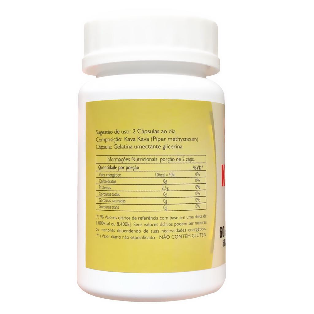 Miniatura Kava Kava 60 Cápsulas 500 Mg - Nutrimel Neutro