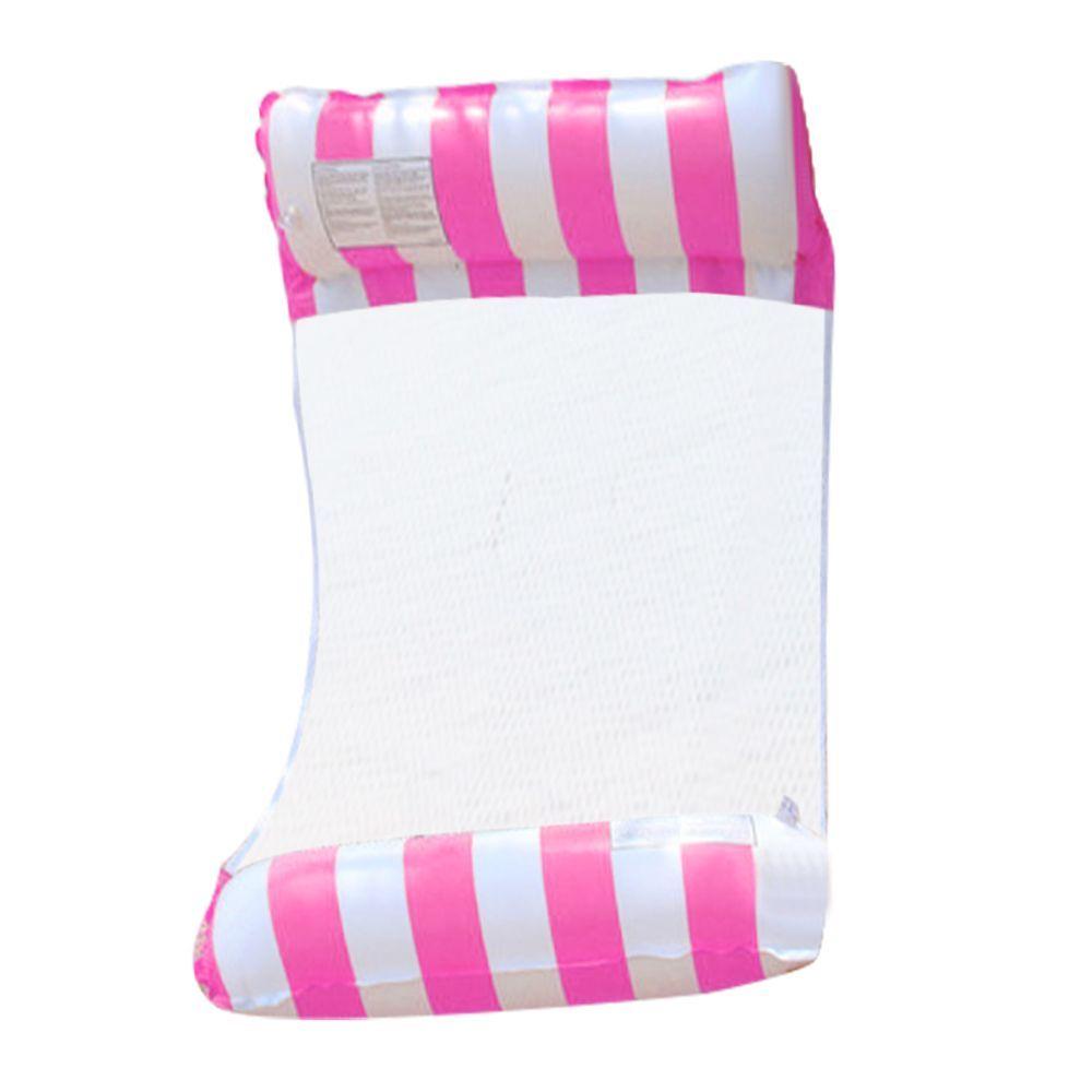 Miniatura Boia Rede Piscina Cama Flutuante Colchão Reclinável Inflável Cadeira Espreguiçadeira De Pvc Rosa