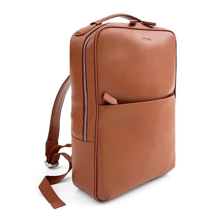 Miniatura Mochila para MacBook 16'' iPlace, Pampas, Couro Marrom