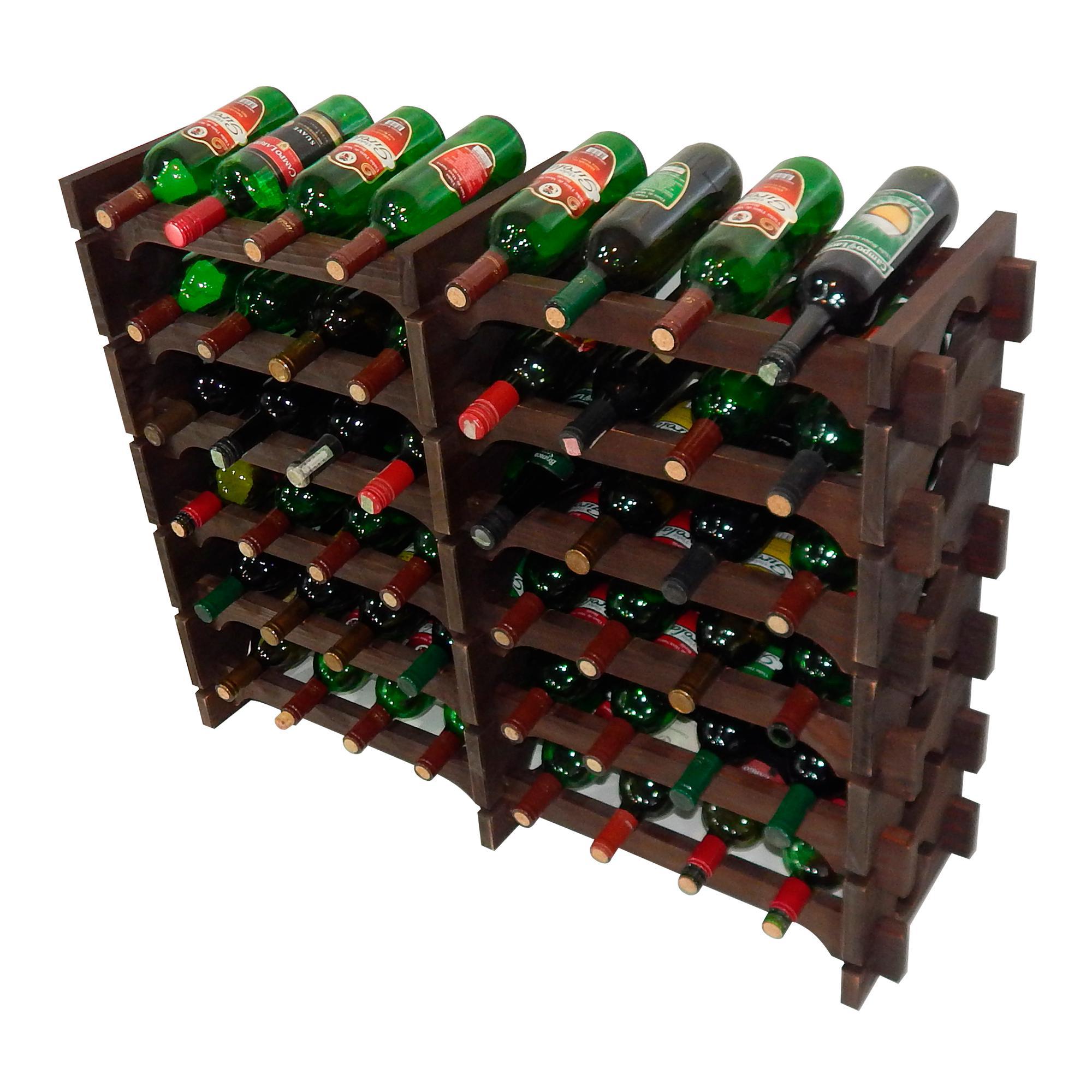 Miniatura Adega Vinho Madeira 48 Garrafas Cor Imbuia C08 Cevey