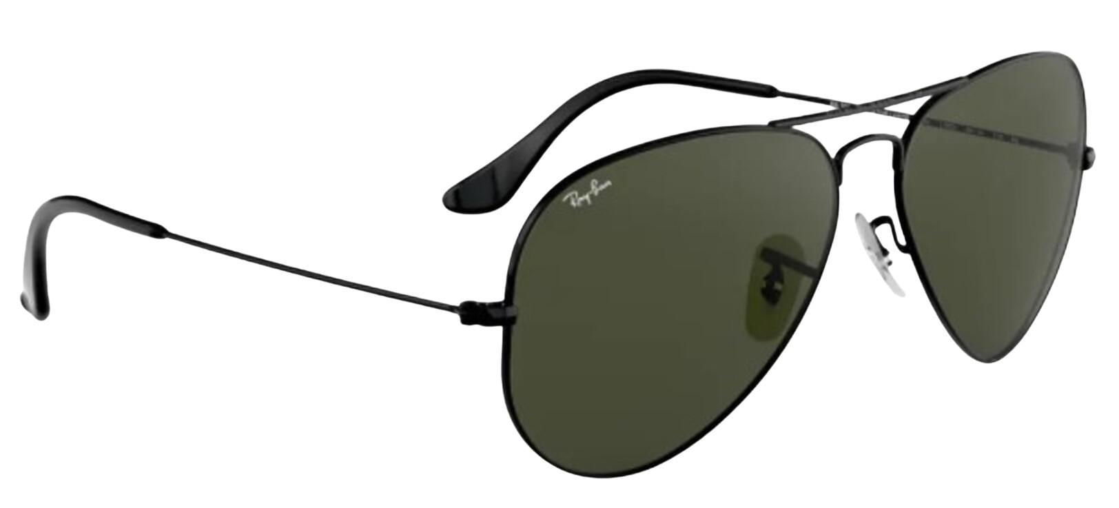 Miniatura Óculos De Sol Ray Ban Preto Classic Lente Verde G15 3025-58 Preto - Verde-escuro - Óculos - Ray-ban - Aviador - Lentes verdes g15 - 58 - Sol