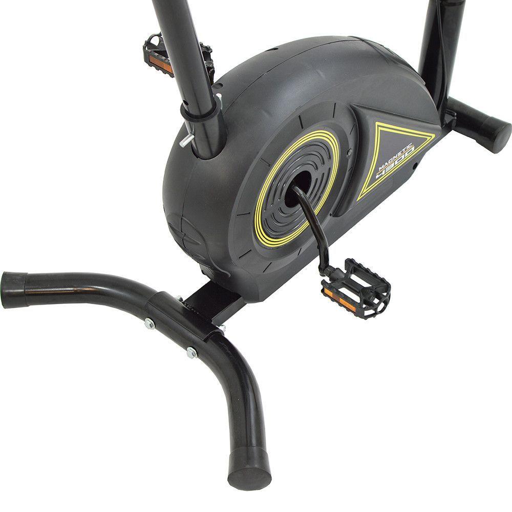 Miniatura Bicicleta Ergométrica Polimet Nitro 4300 Aço Carbono Bivolt Preto