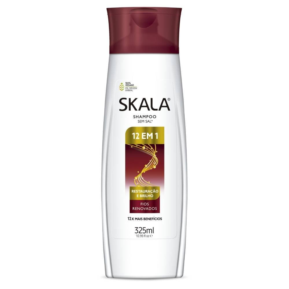 Miniatura Shampoo Skala Restauração E Brilho 12 Em 1 325ml