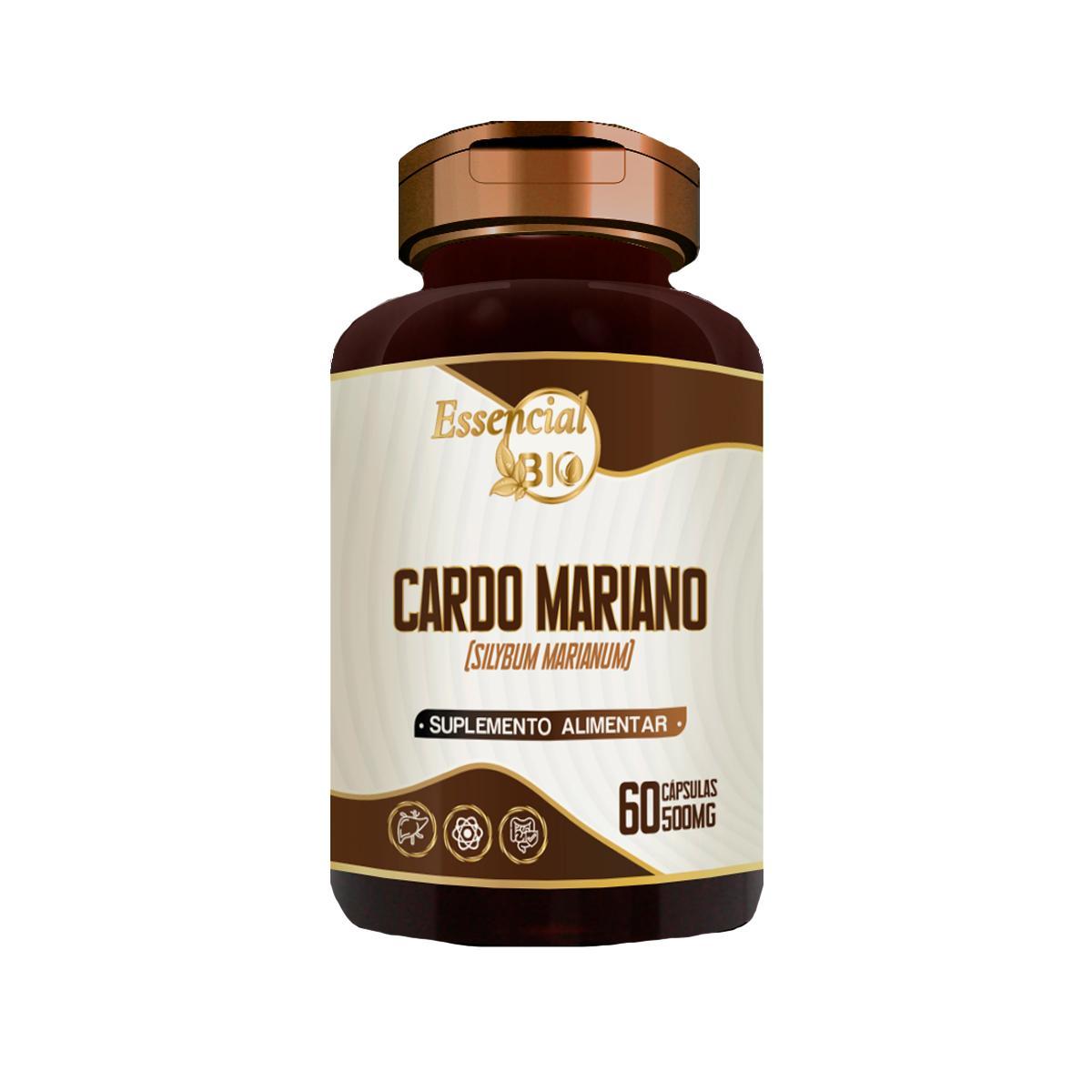 Miniatura Cardo Mariano 500Mg 60 Cápsulas Essencial Bio