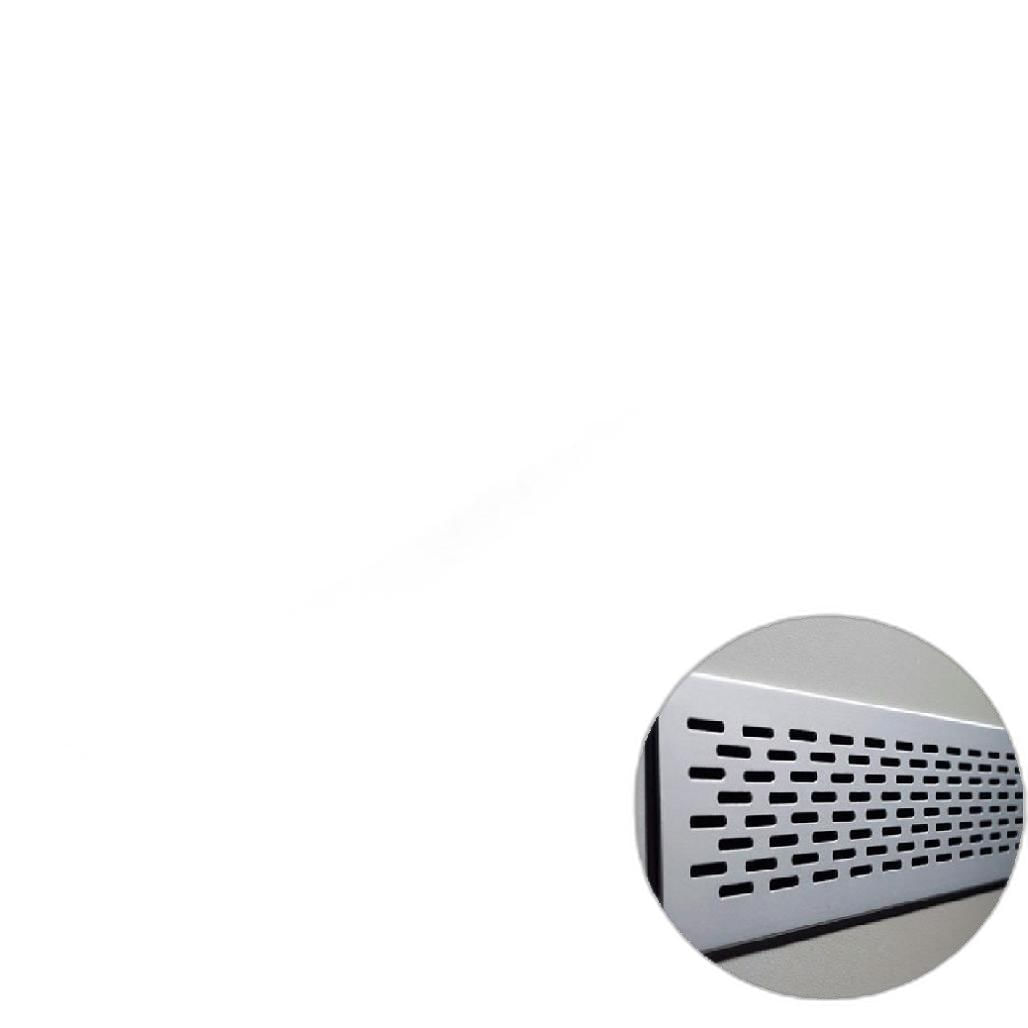 Miniatura Grade Ventilacao 900Mm Aba 28 Inox Escovado