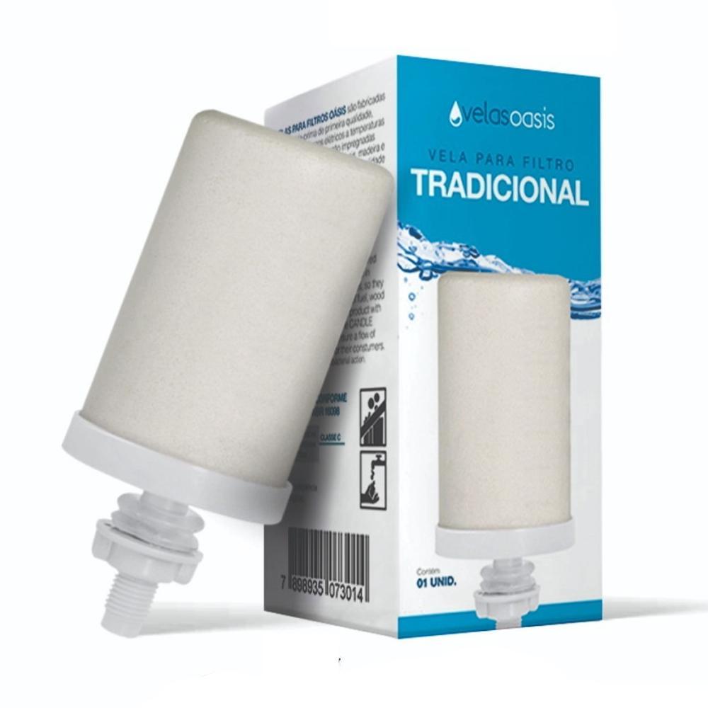 Miniatura Kit 12 Velas Tradicional Para Filtro De Barro Oasis Refil