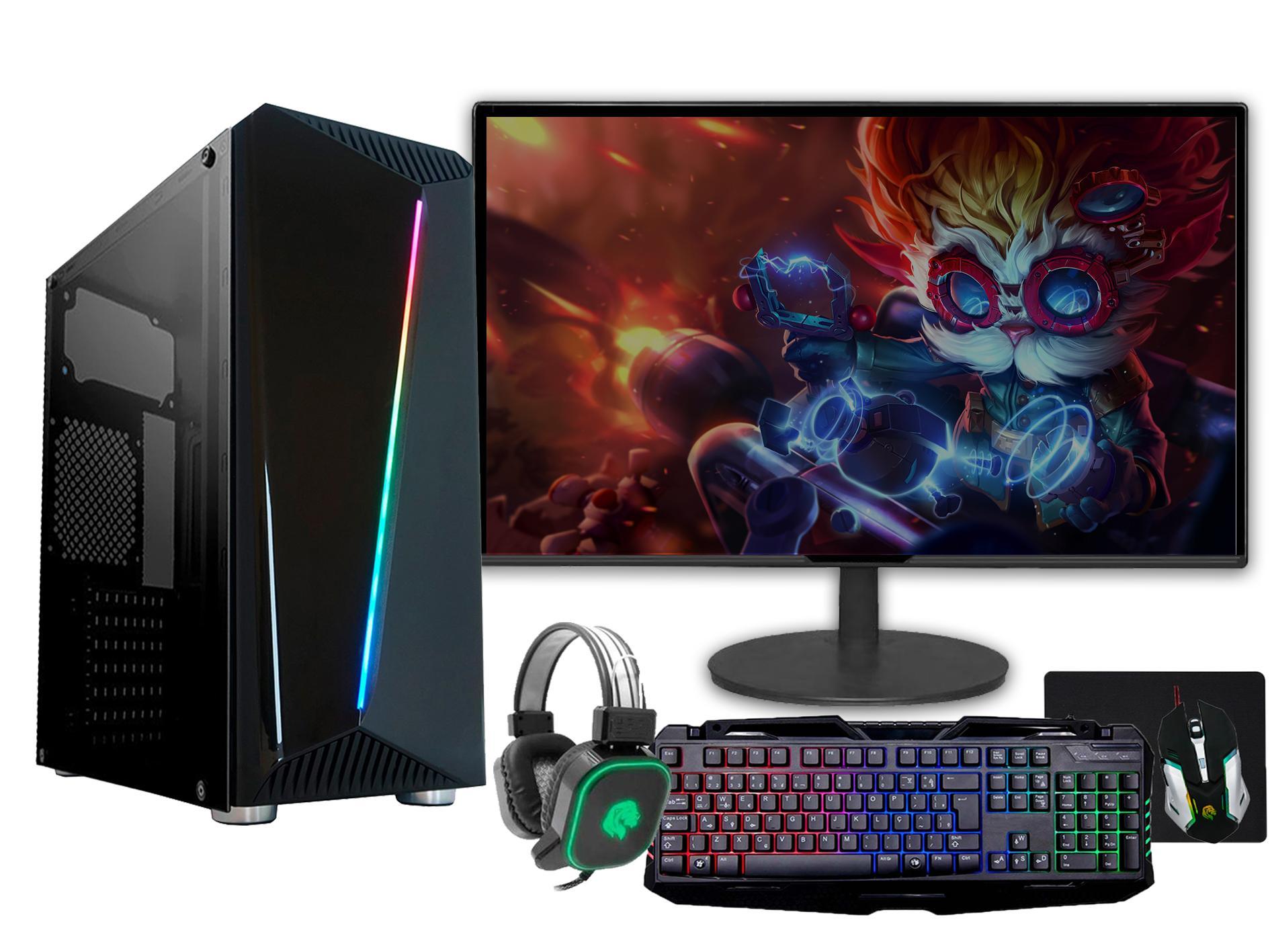 Miniatura Pc Gamer Fácil Completo Intel I7 4 8Gb Rx 550 4Gb Ssd 480Gb