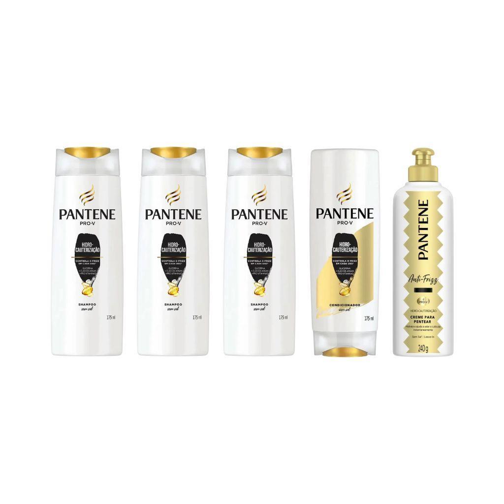 Miniatura Kit Pantene Hidro Cauterização 3 Sh 175Ml + 1 Cond + 1 Creme