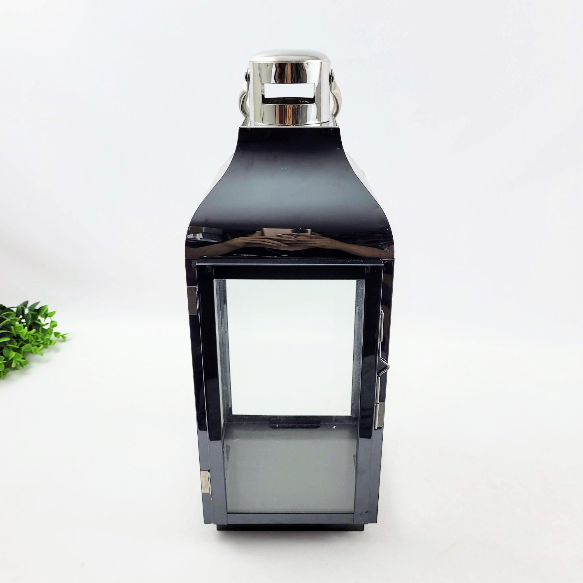 Lanterna Decorativa Marroquina Fumê Grafite P