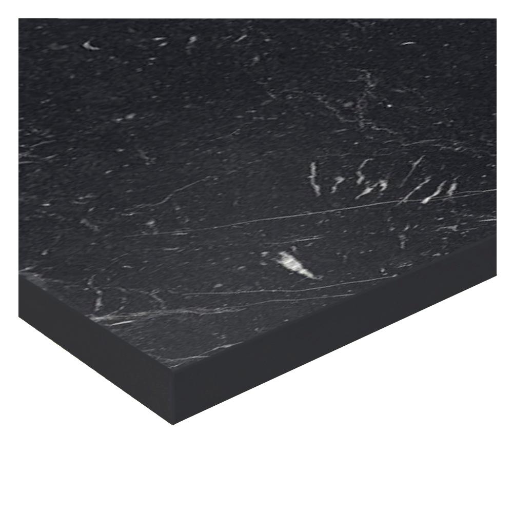 Miniatura Tampo 100% MDF para Balcão de Pia 120 cm Nero Marquina Madesa Nero Marquina