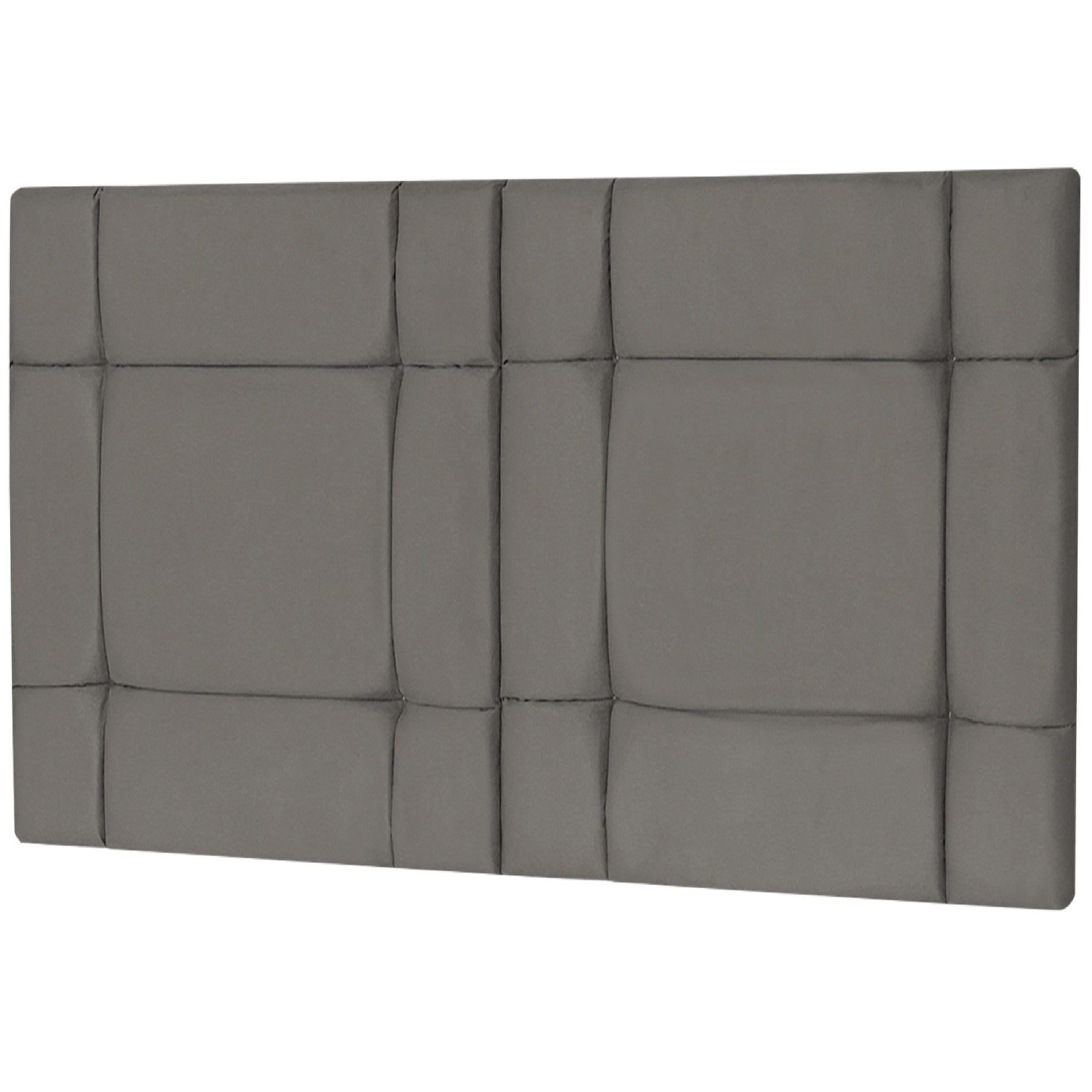 Miniatura Cabeceira Cama Casal Box 140Cm Estofada Ellegancy - Cinza