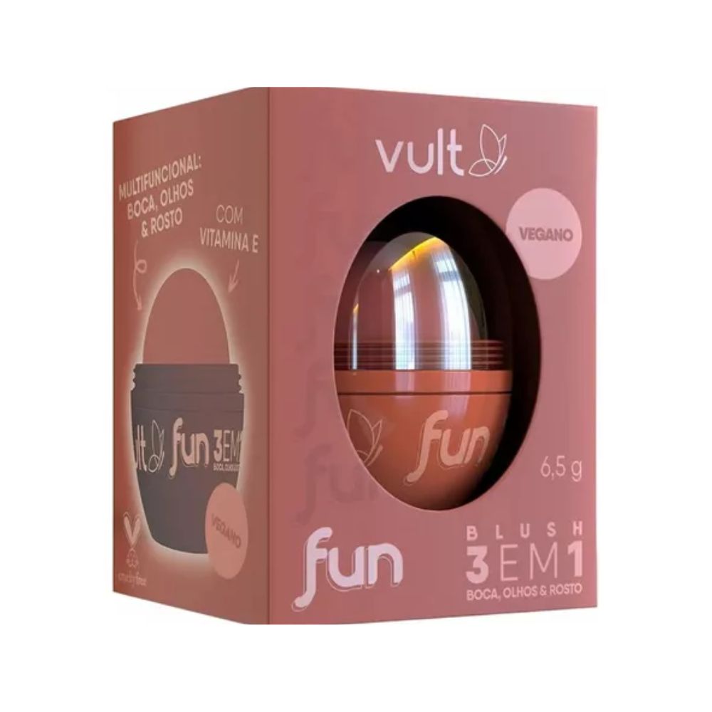 Miniatura Blush Vult Fun 3 em 1 Cor Bronze Natural 6,5g