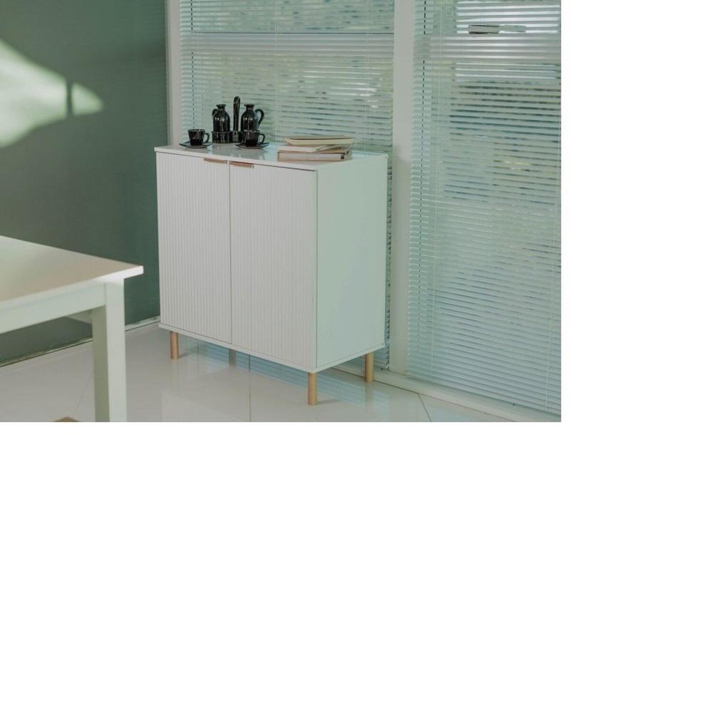 Miniatura Aparador para Sala de Estar 2 Portas R-632 Branco