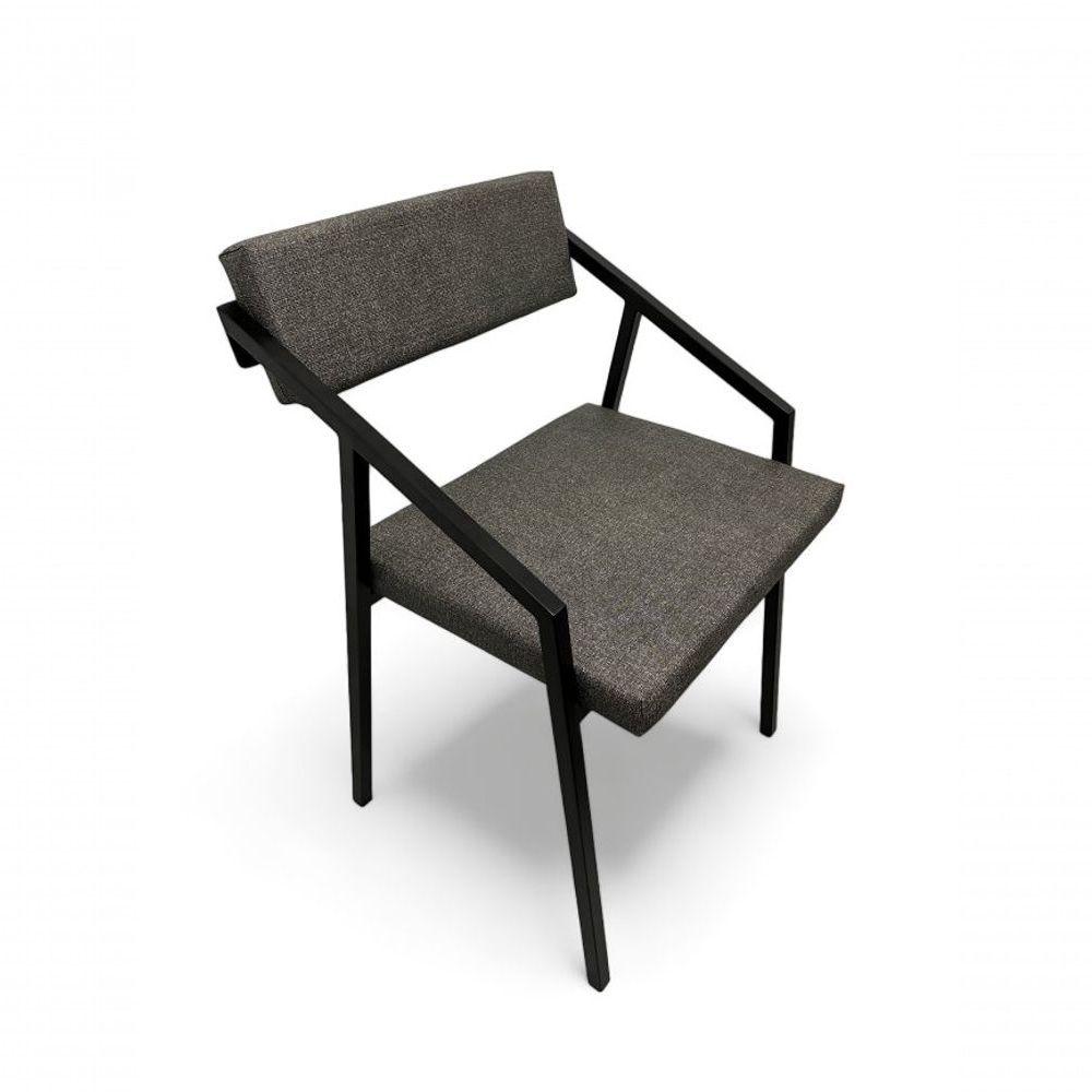 Miniatura Cadeira Zênite Metalon Preto Cinza