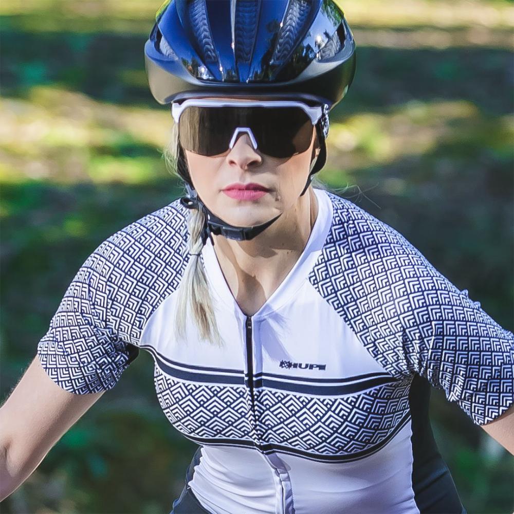 Óculos de Sol  HUPI Huez Branco/Preto - Lente Preto BRANCO/PRETO