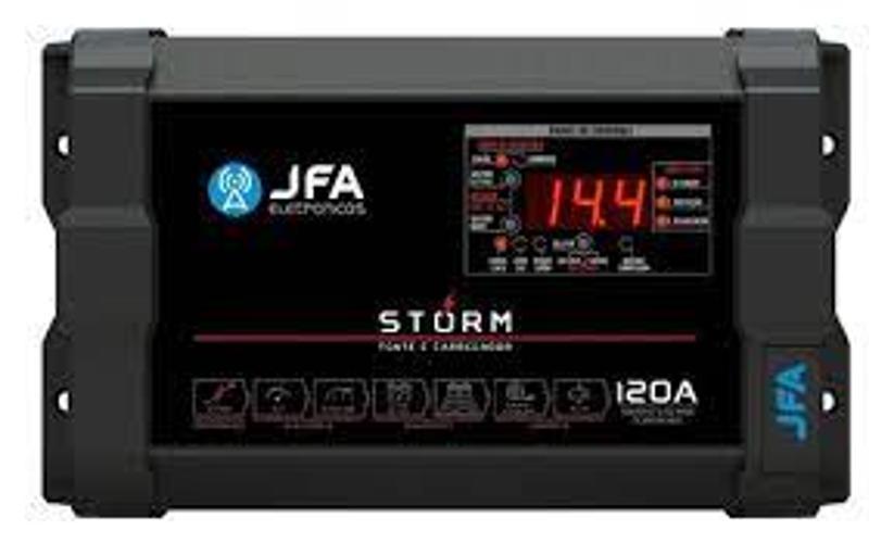 Miniatura Fonte Carregador Jfa 120A Slim Bivolt Com Voltimetro Storm