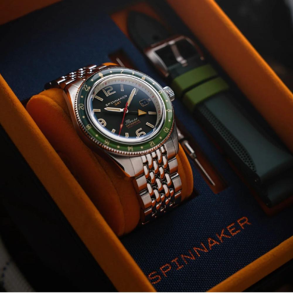 Relógio Spinnaker Fleuss GMT Automatic Forest Green SP-5120-44
