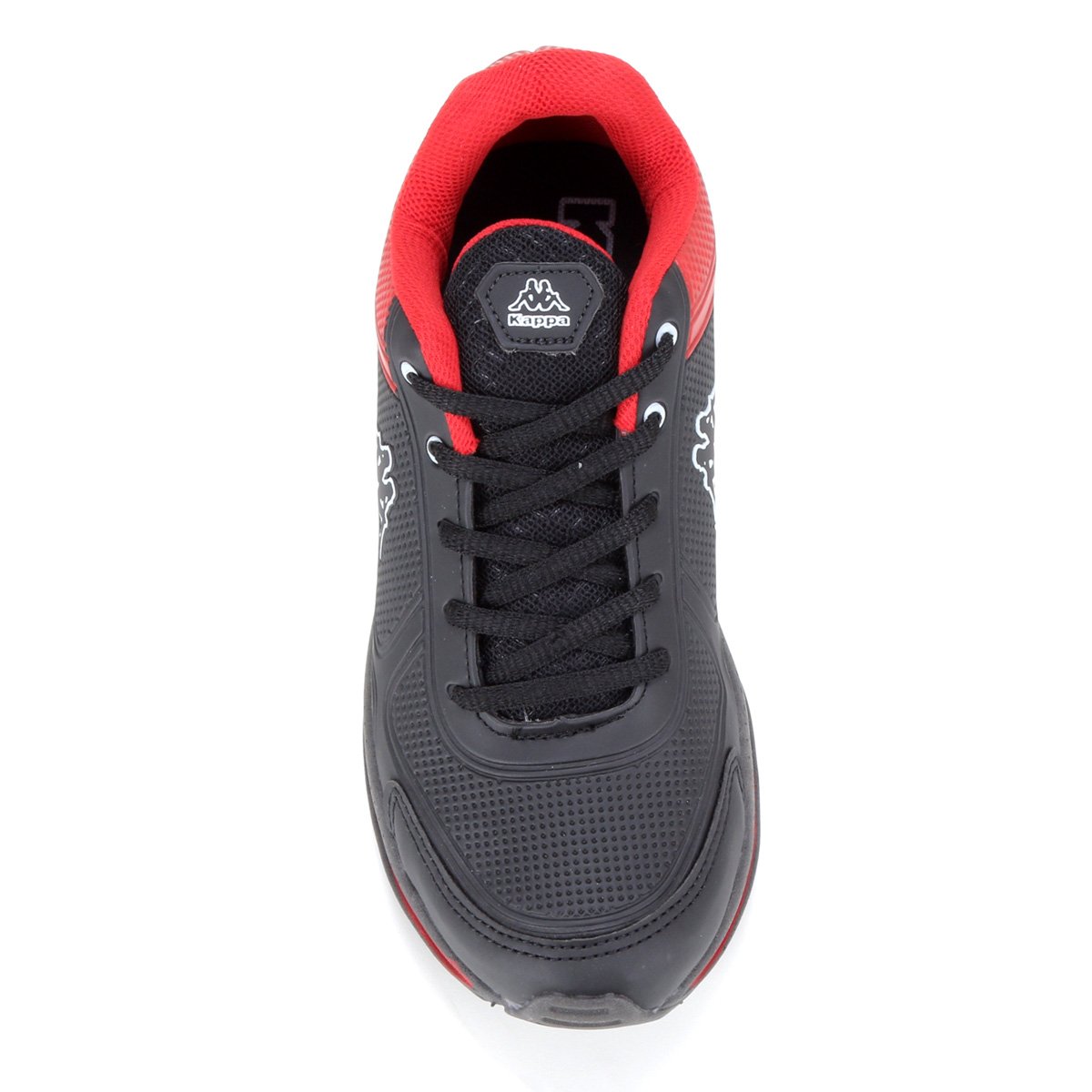 Miniatura Tênis Infantil Kappa Fit Menino Preto+Vermelho - 24