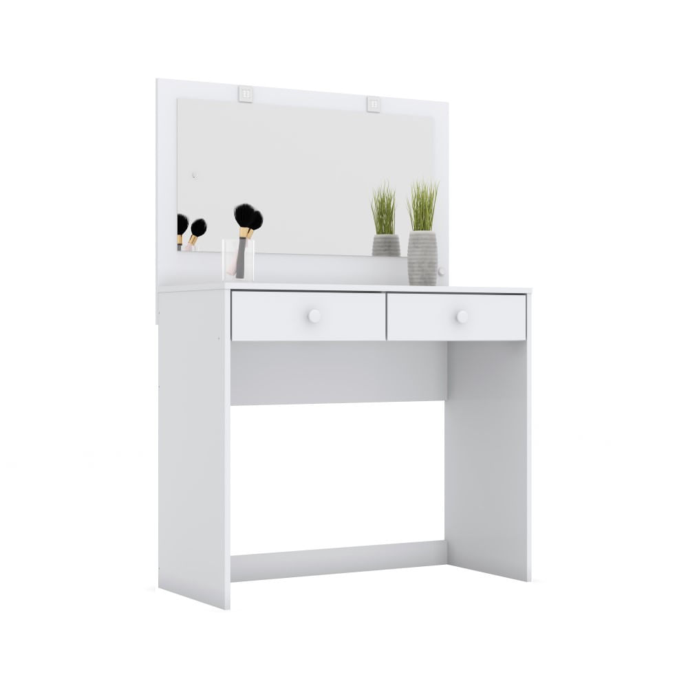 Miniatura Penteadeira com Led Daila Henn Branco