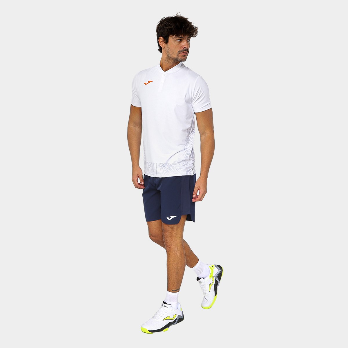Miniatura Camisa Polo Joma Casual Esportiva Masculina Branco - GG