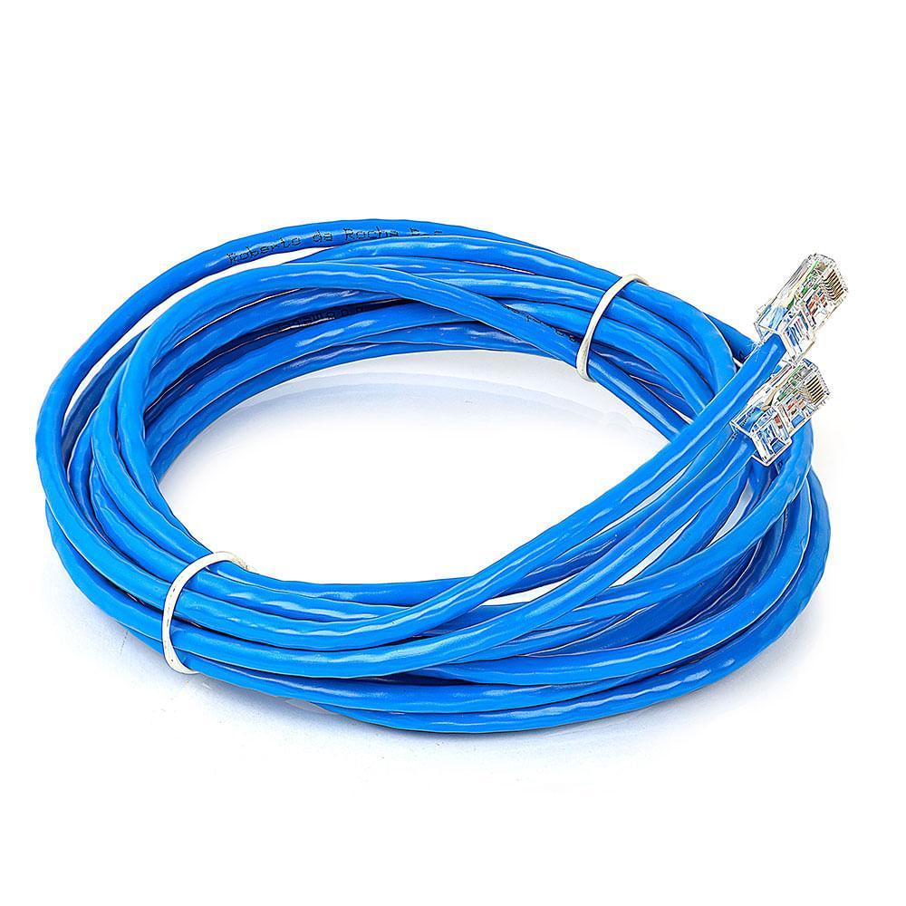 Miniatura Cabo Rede Montado Cat5 10M Metros C Conectores Rj45 Blindado