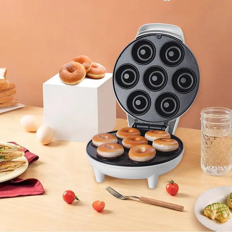 Miniatura Mini Máquina De Fazer Donuts Rosquinhas 7 Furos 110V Branco