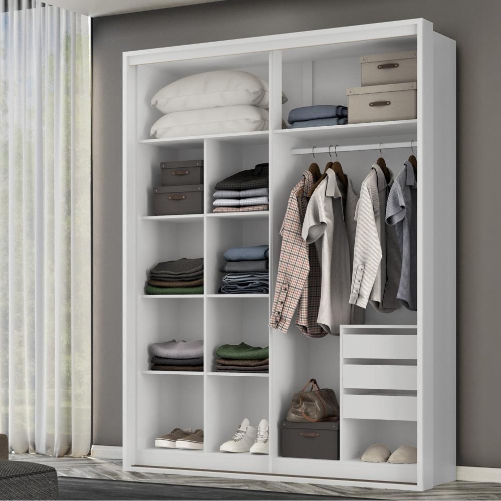 Miniatura Guarda Roupa Casal Qualita 2 Portas Belmax Branco