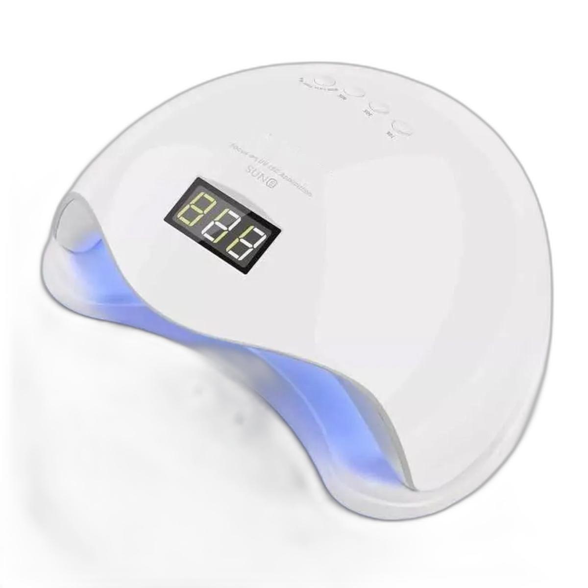 Miniatura Cabine Led Uv Digital 48W Bivolt Unhas Gel Acrigel 110V/220V
