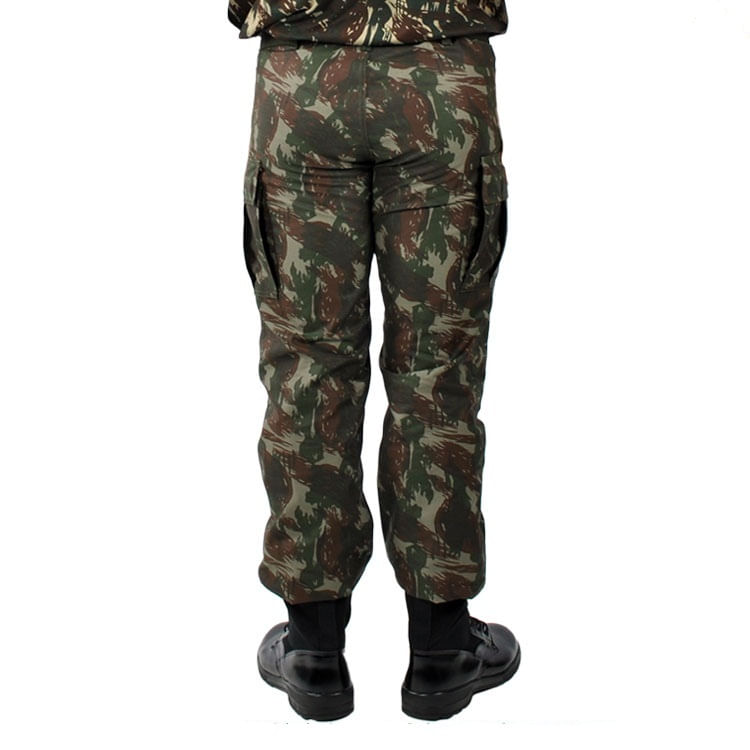 Miniatura Calça Farda Camuflada Padrão Rip Stop Size