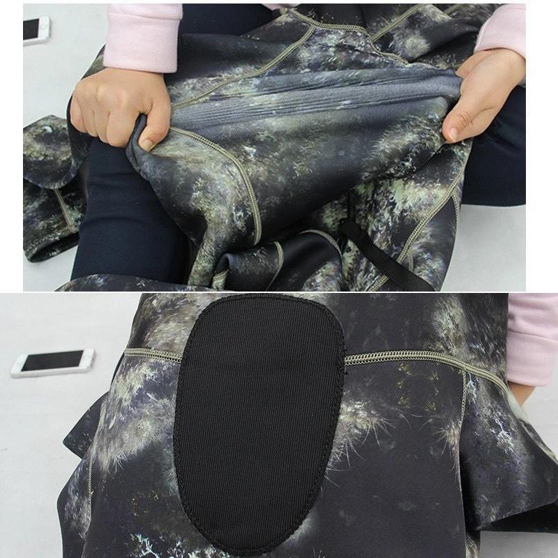 Miniatura Roupa De Mergulho Neoprene 3Mm Camuflada Pesca Rio Mar - 2Xl