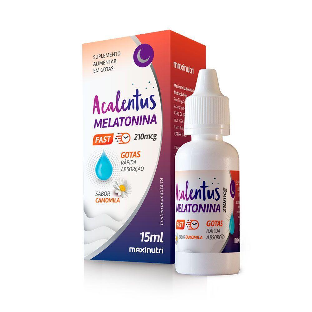 Miniatura Acalentus Melatonina Camomila 210mcg Maxinutri Gotas 15ml