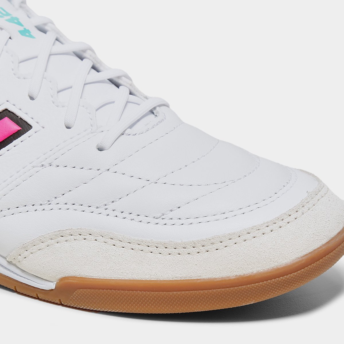 Chuteira Futsal New Balance 442 V2 Team Unissex Branco+Rosa - 38