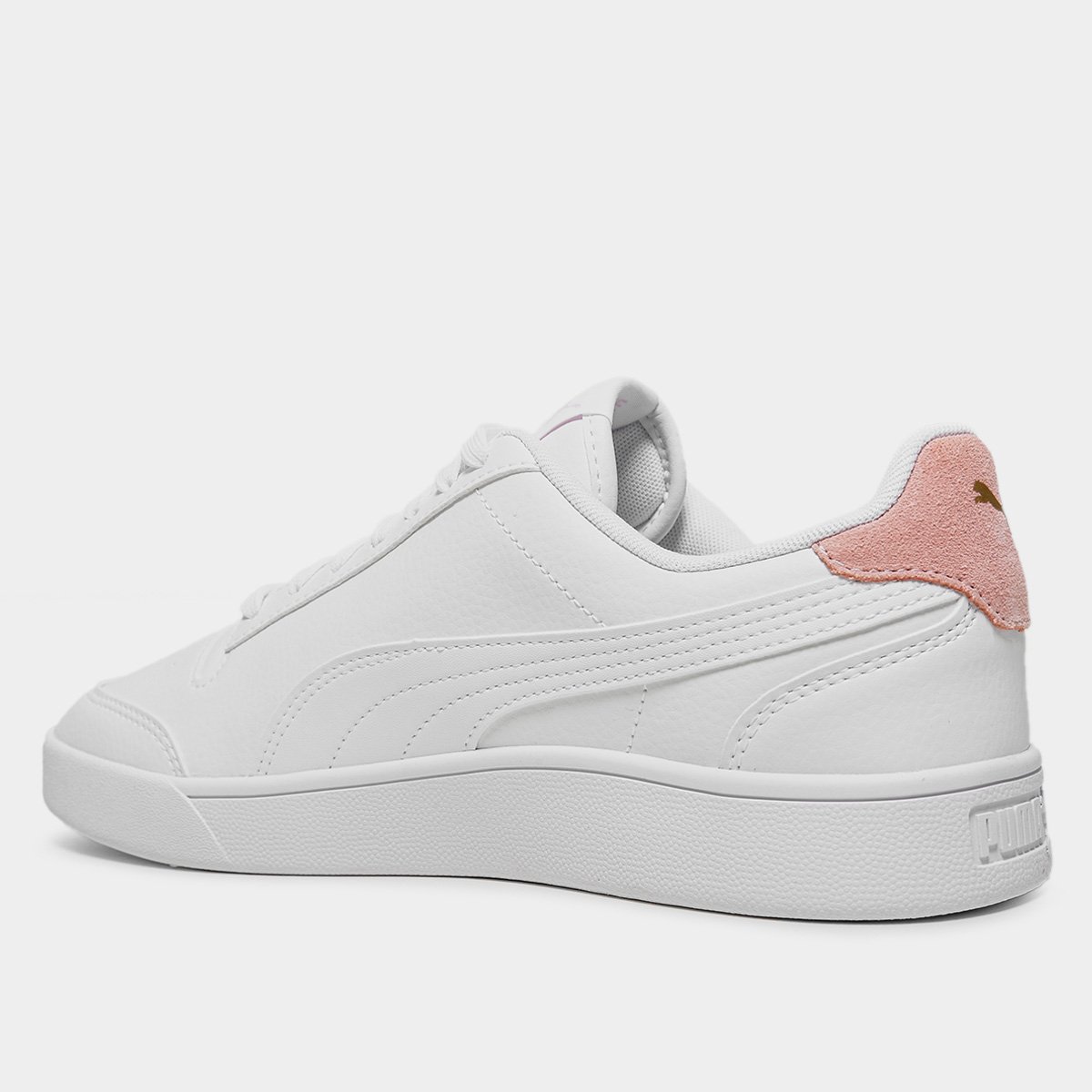 Miniatura Tênis Puma Shuffle Branco+Rosa - 34