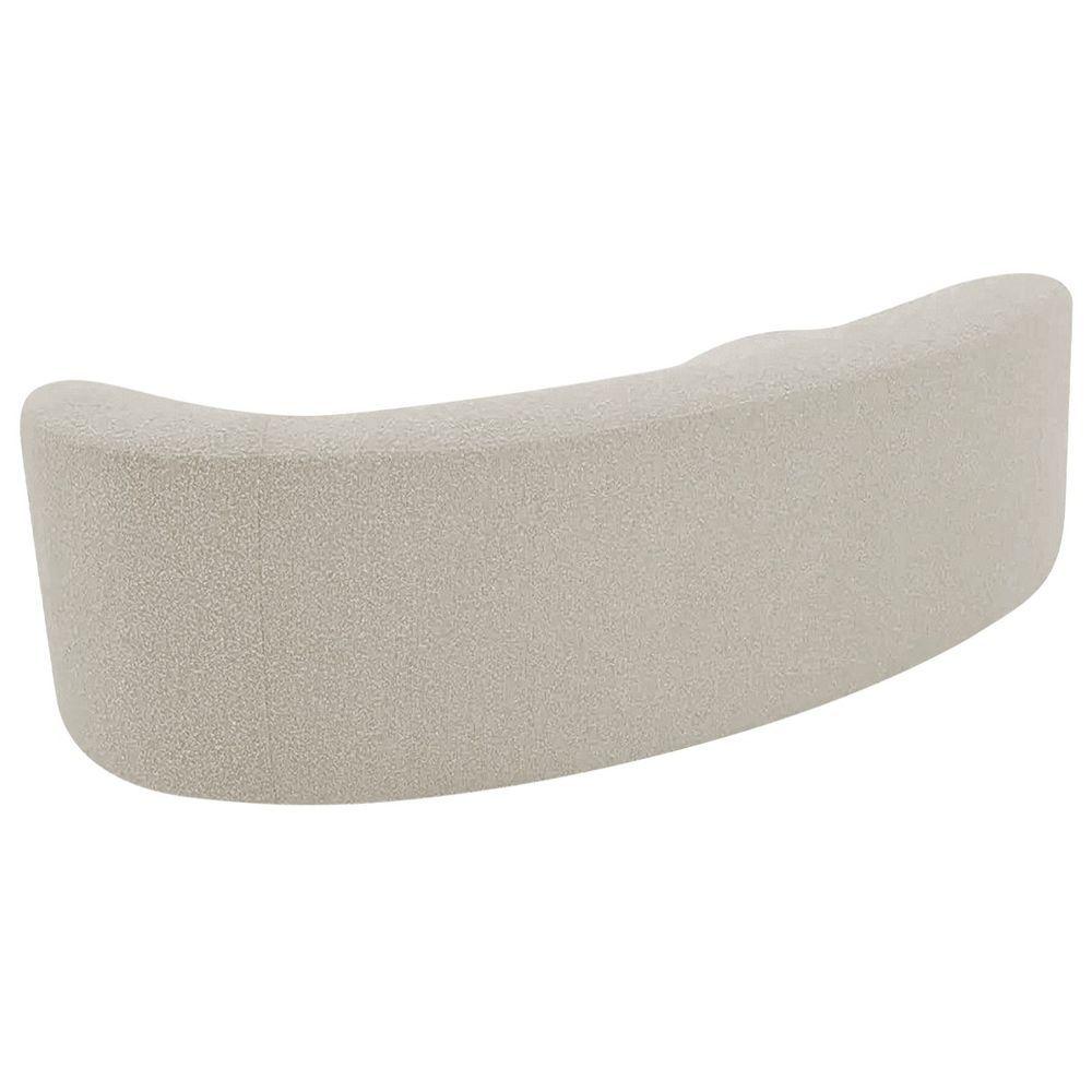 Miniatura Divã Recamier Orgânico Tokyo 180cm Lado Esquerdo Linho Cor Bege