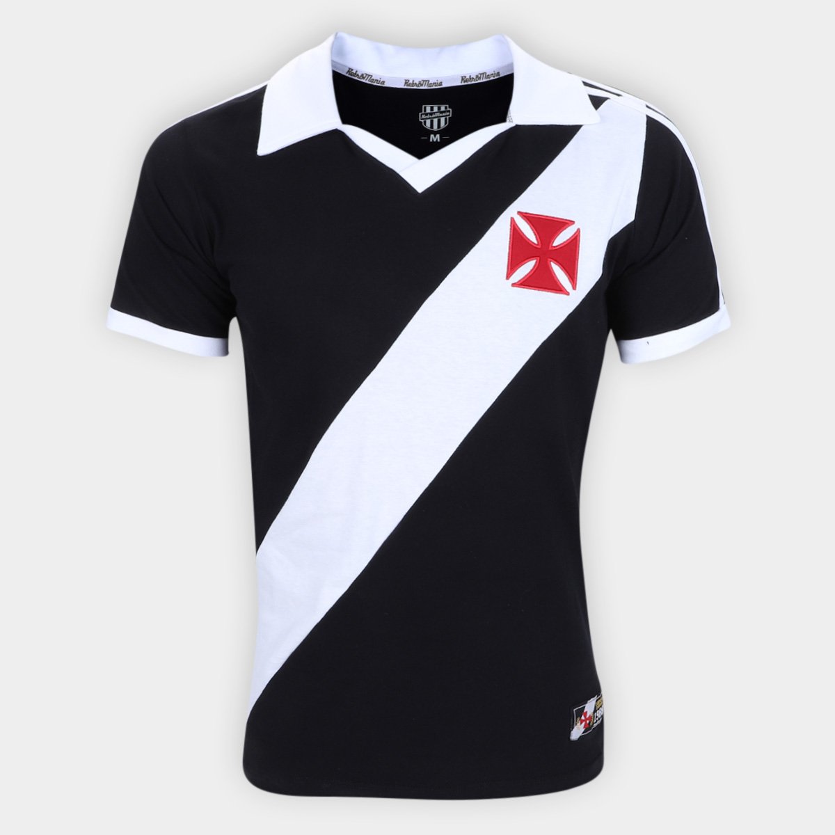 Miniatura Camisa Vasco I 1988 RetrôMania Masculina Preto - P