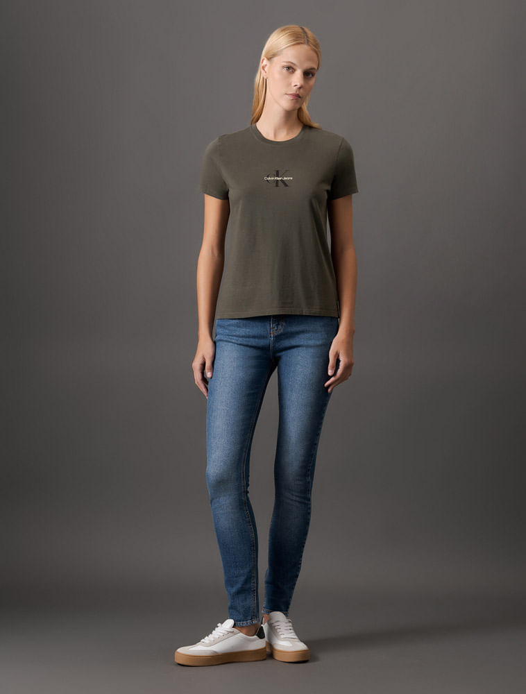 Miniatura Calça Jeans Feminina Skinny High Rise Calvin Klein Jeans - Azul Médio Calça Jeans Feminina Skinny High Rise Calvin Klein Jeans Azul Médio 34