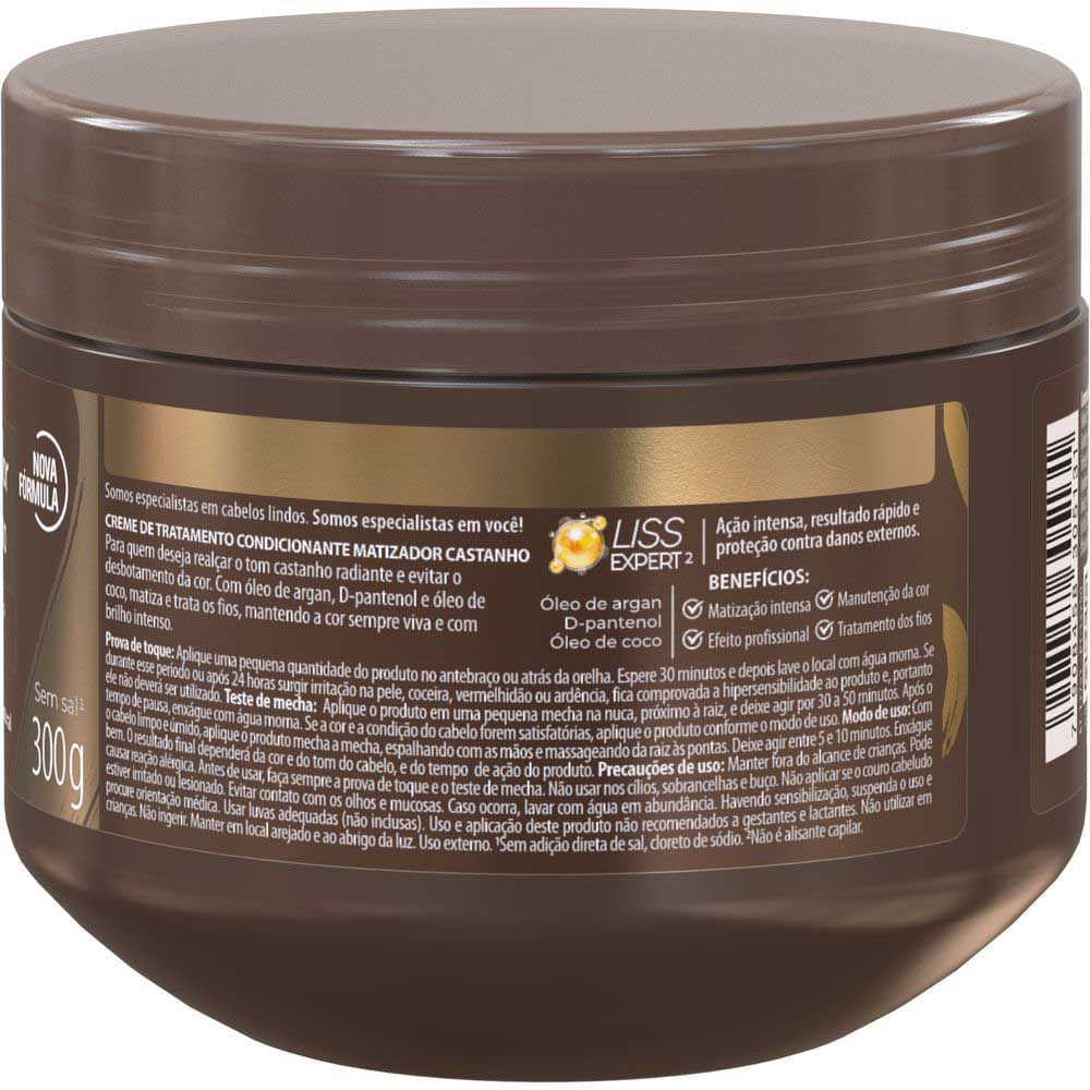 Miniatura Salon Line Meu liso Matizador Castanho Máscara 300g