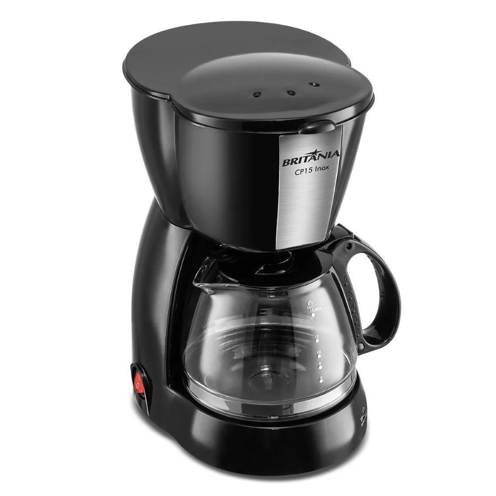 Miniatura Cafeteira Cp15 Inox Britânia Com Capacidade 600ml Colher Dosadora 127v
