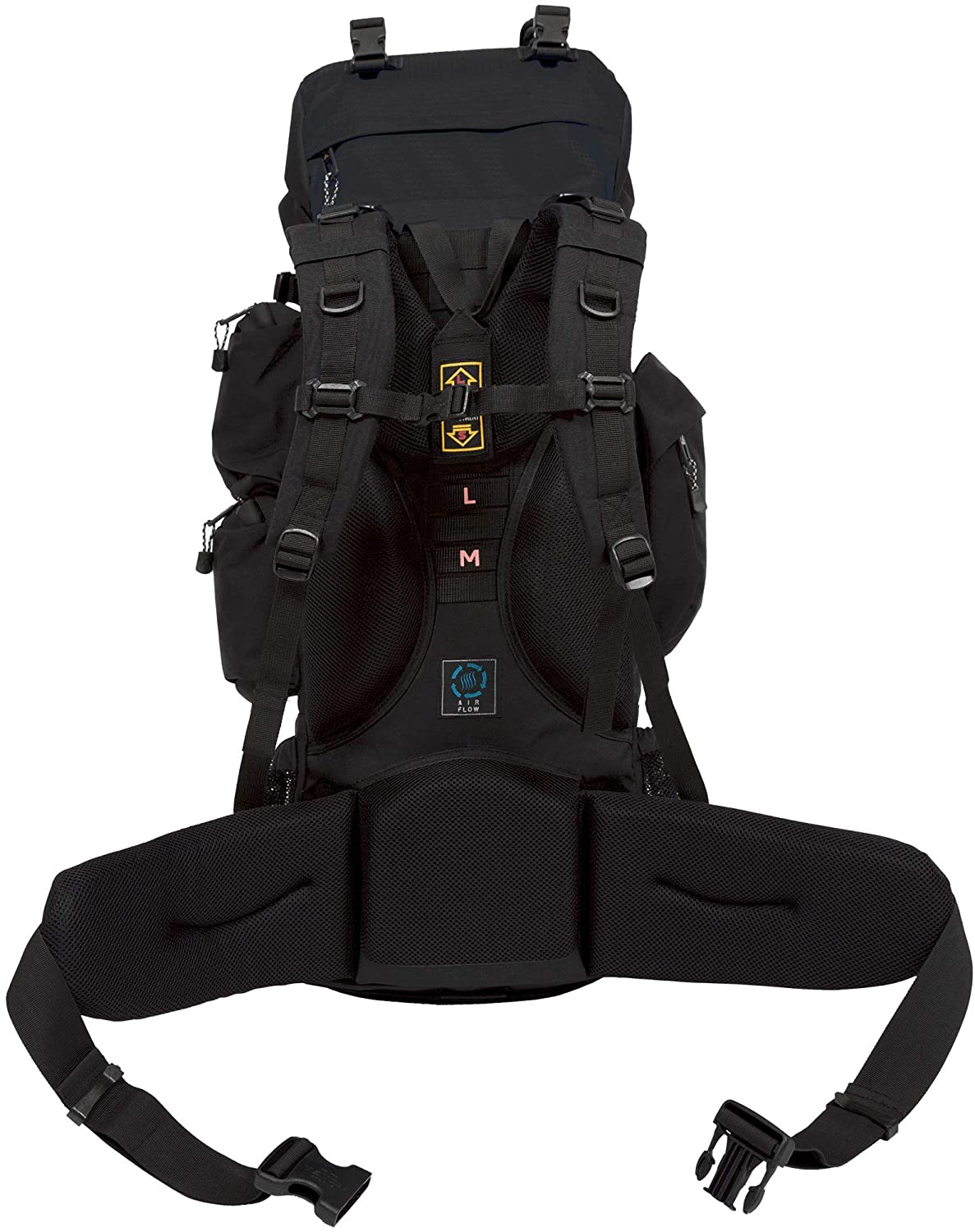 Miniatura TETON Mochila de Acampamento Camping 75L Impermeável Preta
