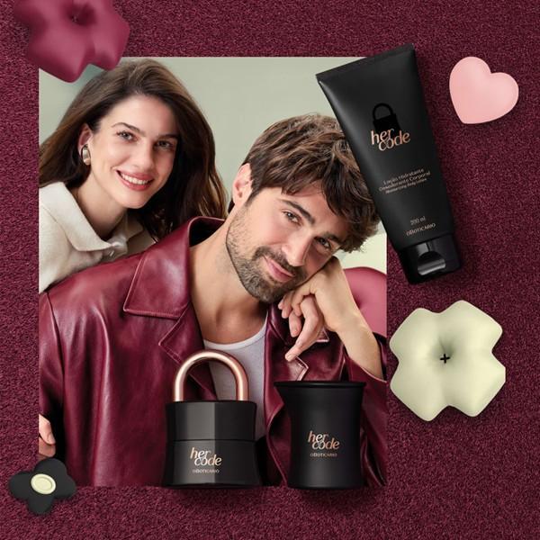 Miniatura Presente Feminino Kit Perfume Her Code O Boticário