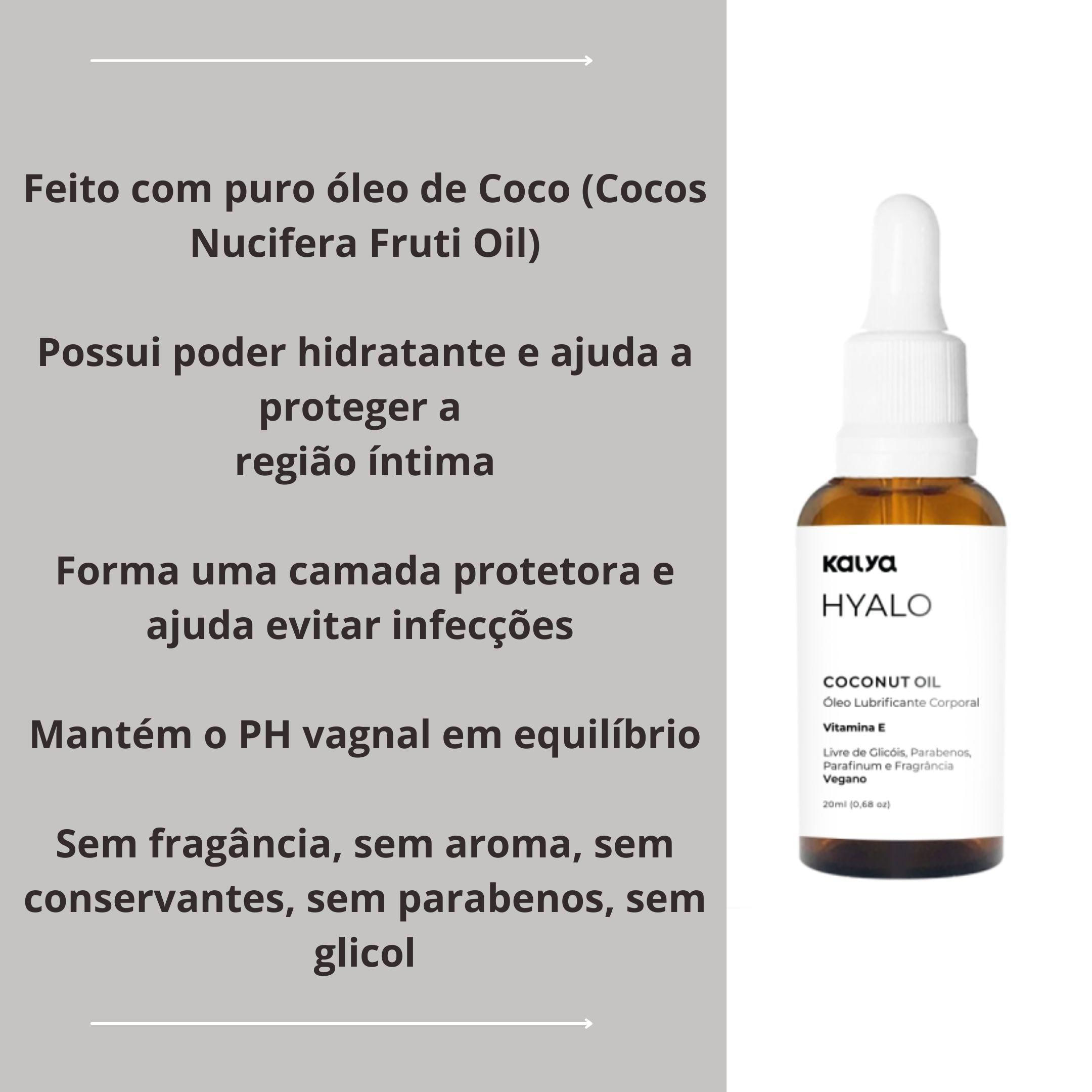 Miniatura Oleo Coco Intimo Natural Hidratante Regiao Intima Kalya 20Ml