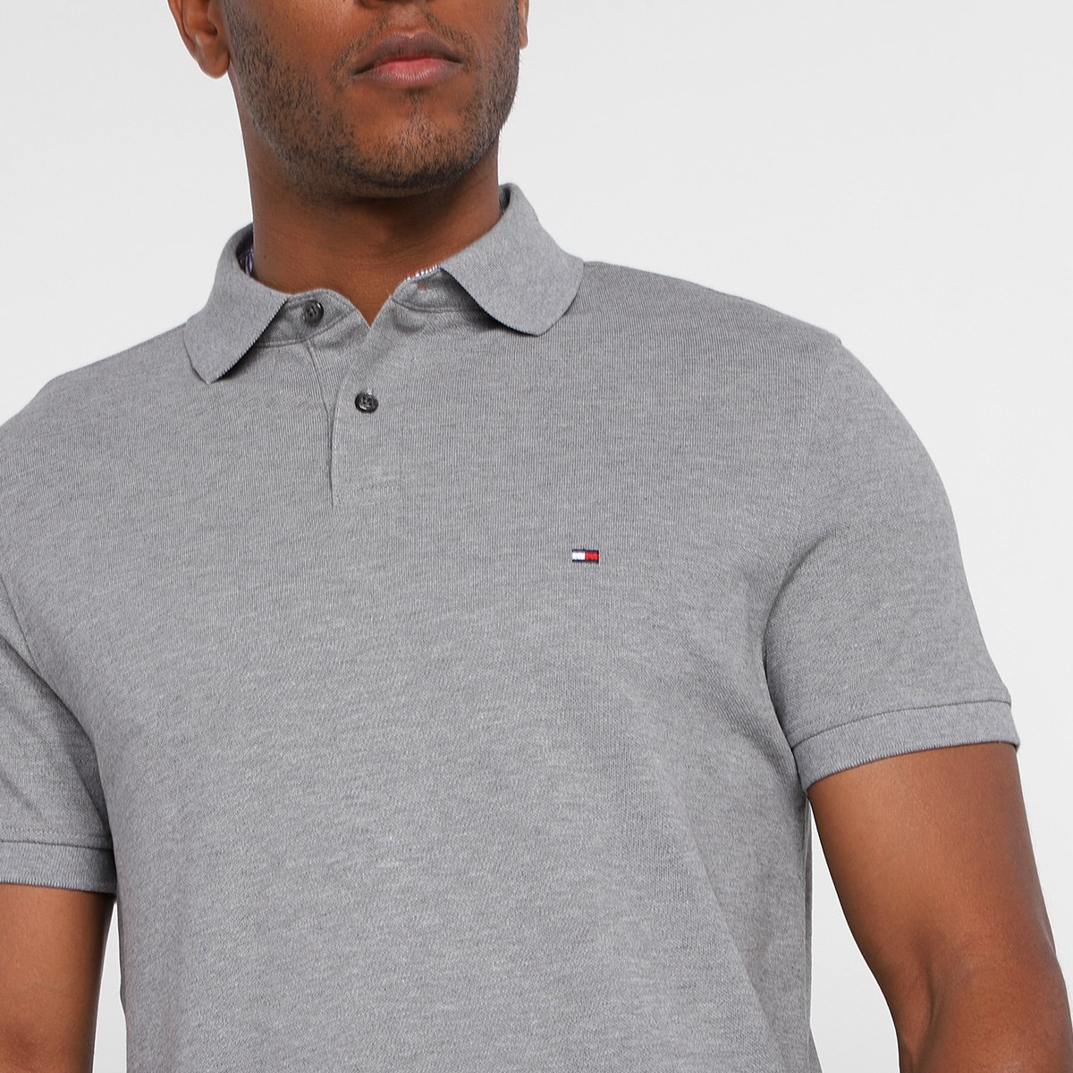 Miniatura Camisa Polo Tommy Hilfiger IM 1985 Regular Season Masculina Mescla - G