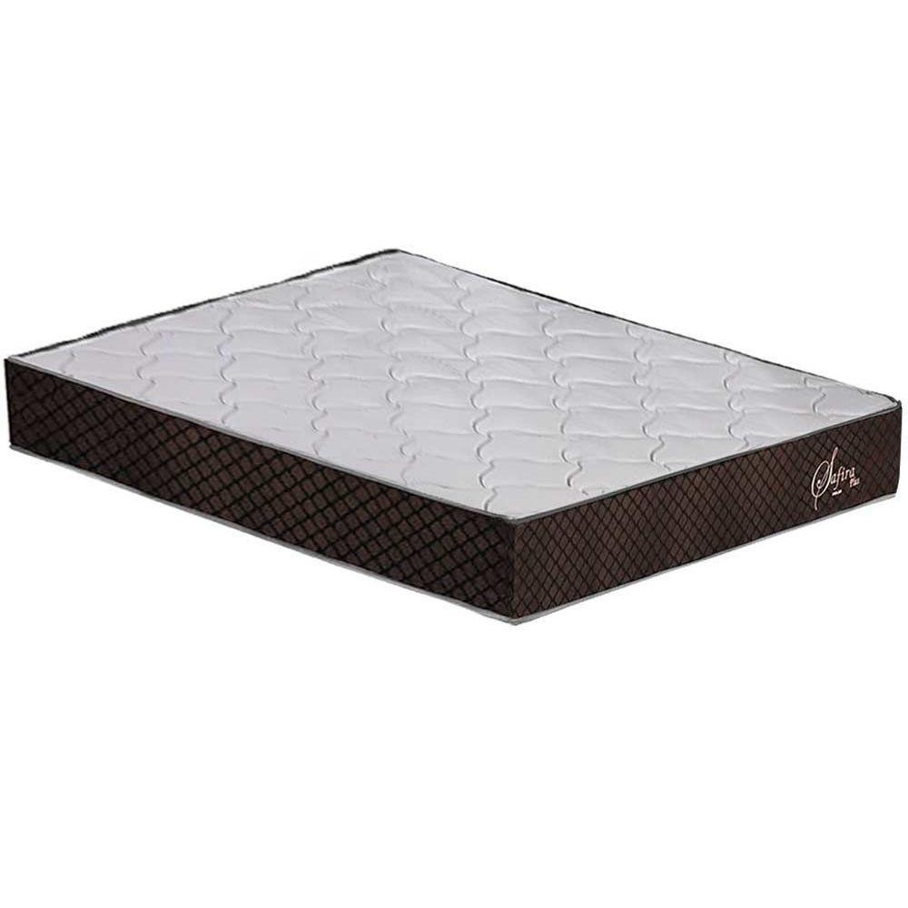Miniatura Cama Box Baú Queen: Colchão Molas Masterpocket Ensacadas Polar Safira + Base Brown(158X198)