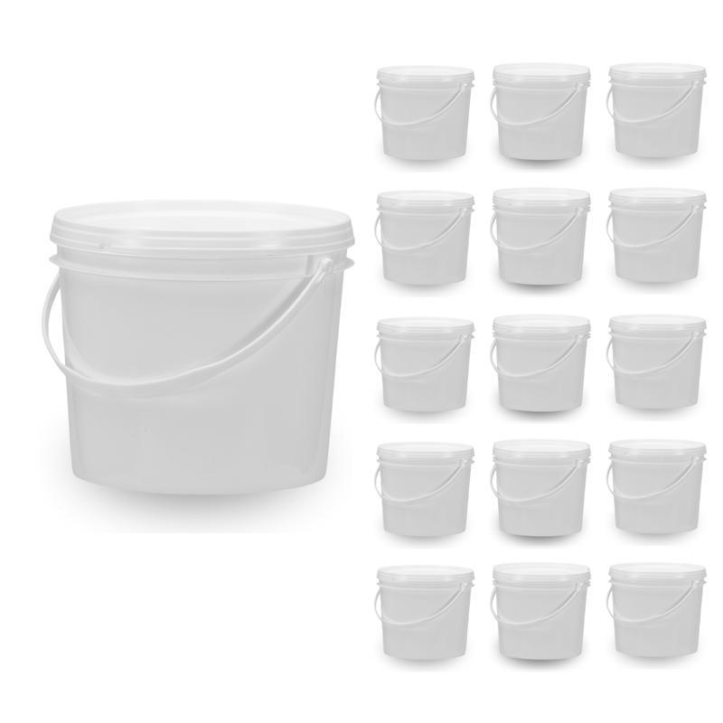 Miniatura Balde Para Armazenar Mel 1.8 Litros 15 Pçs