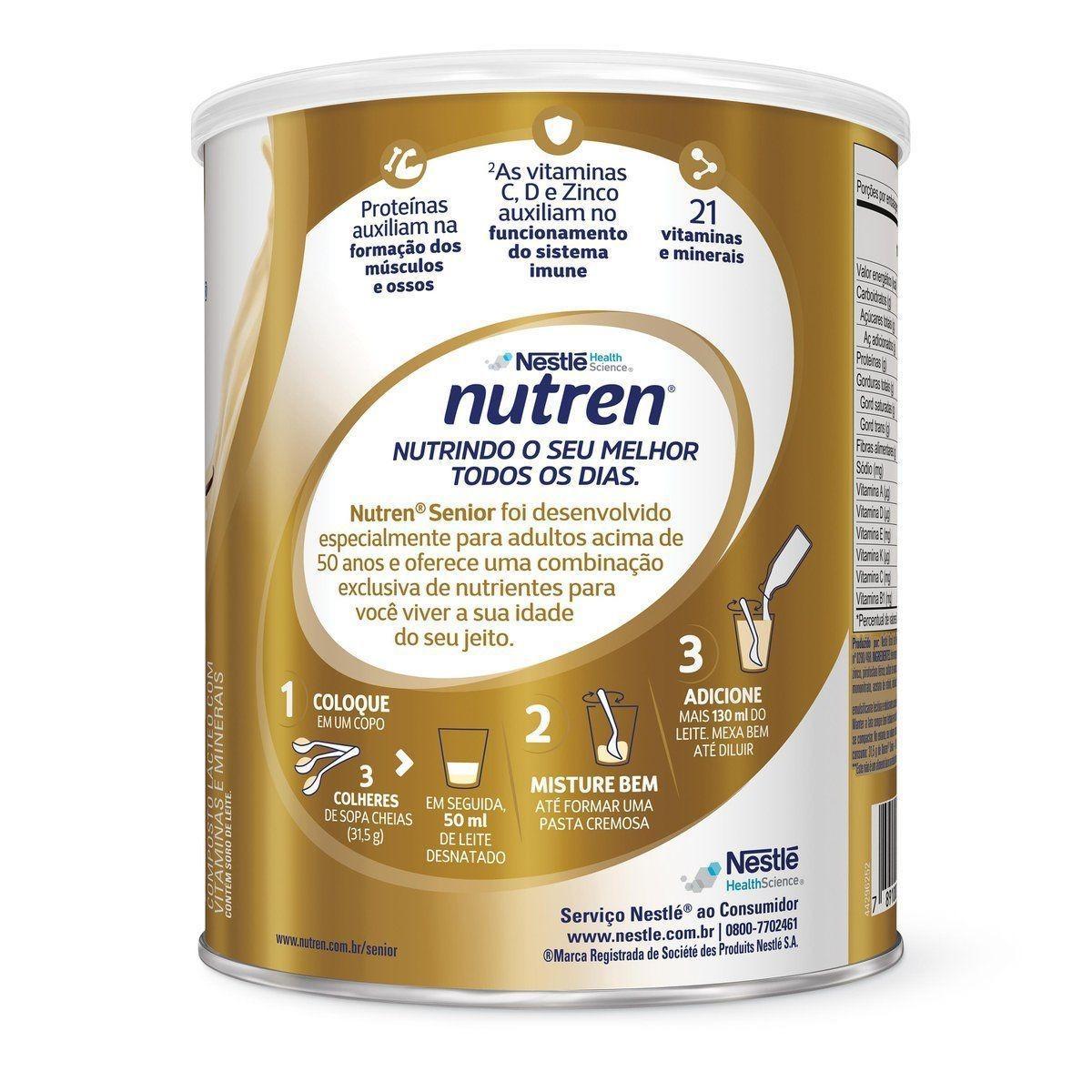 Miniatura Suplemento Nutricional Nestlé Nutren Sênior Baunilha 740G
